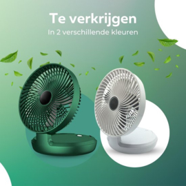 Draadloze Bureauventilator - Ventilator - Tafelventilator - Groen - 3 Windsnelheden