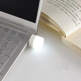 COCHO® Mini USB LED lamp wit - LED lampje - Nachtlampje - Wit - USB-A