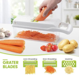 Groentesnijder - Uiensnijder - Mandoline - Multifunctionele groentesnijder - RVS - Mandoline Keukensnijder- Mandoline Snijder