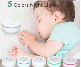 COCHO® White Noise Machine voor Baby’s & Kinderen – Met Nachtlamp & Timer