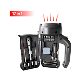 COCHO® 17 in 1 LED Zaklamp - Delige Dopsleutel Set - Handgreep - Inbussleutels