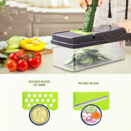 Groentesnijder - Uiensnijder - Mandoline - Multifunctionele groentesnijder - RVS - Mandoline Keukensnijder- Mandoline Snijder