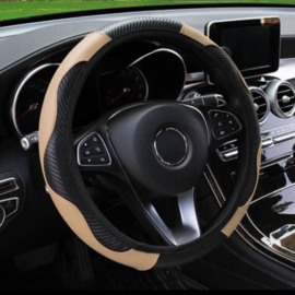 COCHO® Auto Stuurhoes - Steering Covers Geschikt 37-38Cm Auto Decoratie Koolstofvezel - Kies een Kleur