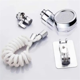 Kraan Douchekop Set, Handdouche voor Wastafel met Slang, Muurbevestigde Wastafelkraan Spray Set voor Shampoo, Babybad, Huisdier Wasserette