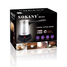 Sokany Koffiemaker - Draagbaar, Waterdicht en Perfect voor Authentieke Koffie - Elektrisch Turks Koffiezetapparaat - Koffiemaker