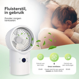 COCHO® Pro Mini Aircooler Met Water 420ML - LED 7 Kleuren - 3 Snelheden - Timerfunctie 2-4 uur - Draagbare Airconditioning - Luchtkoeler - 4-in-1 Luchtkoeler - Mini Airconditioning - Ventilator - Pro Mobiele Airconditioning