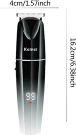 Kemei Professionele Tondeuse - Draadloze Tondeuse - Tondeuse Mannen - Tondeuse hoofdhaar - Haartrimmer - Zwart - Tondeuses - Trimmer Mannen