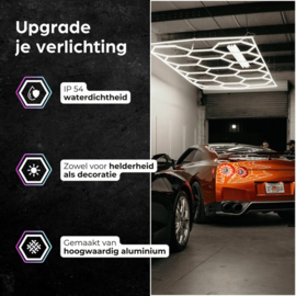 NEW Rebel Hexagon led - Kapper verlichting - Hexagon led panelen -Garage verlichting - Auto verlichting - Kapsalon verlichting - Binnenverlichting - Energiezuinige verlichting - Fitness Led verlichting