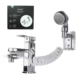 COCHO® Kraan Douchekop Set – Handdouche met Slang voor Wastafel | Muurbevestiging | Ideaal voor Shampoo, Babybad & Huisdier Was