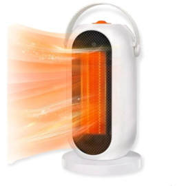 Elektrische kachel – 3 standen – Ventilatorkachel - Met omvalbeveiliging en oververhittingsbeveiliging - Draaifunctie - Verwarming - wit /1500W