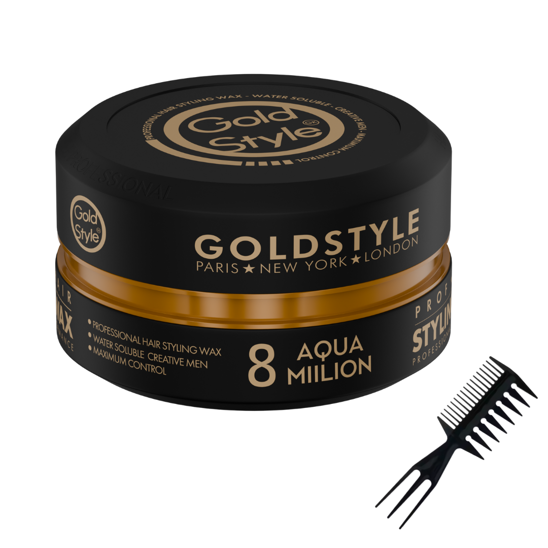 Gold Style Haar Wax Gold Nummer 08 AQUA MIILI0N- Styling Haar Wax - Haar Wax Mannen