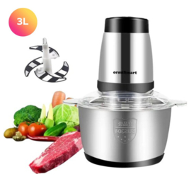 COCHO® Elektrische Vleesmolen - Elektrische Keukenmahine - Elektrische Keuken Slicer - Antislip Ontwerp - 3 Liter - 2 Standen
