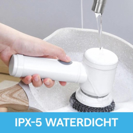 COCHO® Elektrische Reinigingsborstel 5 Verschillende Opzetborstels - Schoonmaak borstel - Schrobber - Multifunctioneel - Oplaadbaar - Draadloos -