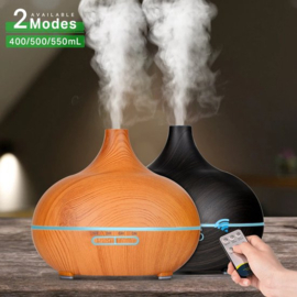 Aroma Diffuser 550ML en Afstandsbediening - Luchtbevochtiger – Aromatherapie - Geurverspreider