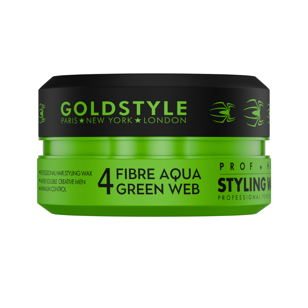 Gold Style Spieder Wax Nummer 4 FIBER AQUA GREEN WEB Groen
