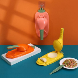 2-in-1 Dumpling Maker Groen - Deeg Pers & Knoedelvorm - Ook voor Pastei, Empanada en Ravioli - Dumplings Machine