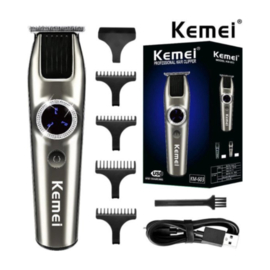 Kemei Professionele Tondeuse - Draadloze Tondeuse - Tondeuse Mannen - Tondeuse hoofdhaar - Haartrimmer - Grijs - Tondeuses - Trimmer Mannen