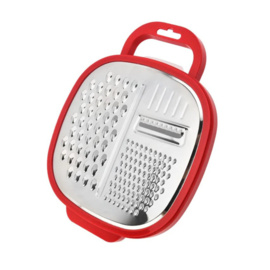 Alpina Rasp 19 X 24,4 Cm Staal Wit/rood 4-delig