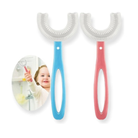 2X Baby Tandenborstel Kinderen - Tandenborstel voor baby en peuter - Makkelijk, veilig en hygiënisch - 6-12 jaar