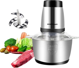 COCHO® Elektrische Vleesmolen - Elektrische Keukenmahine - Elektrische Keuken Slicer - Antislip Ontwerp - 3 Liter - 2 Standen
