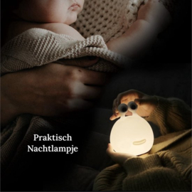 Oplaadbaar Nachtlampje Voor Kinderen - Warm Wit - Nachtlampje Baby - Dimbaar en Draadloos - Timer- en geheugenfunctie - USB Oplaadbaar Nachtlampje Volwassenen