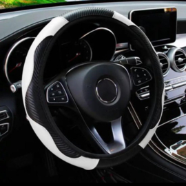 COCHO® Auto Stuurhoes - Steering Covers Geschikt 37-38Cm Auto Decoratie Koolstofvezel - Kies een Kleur