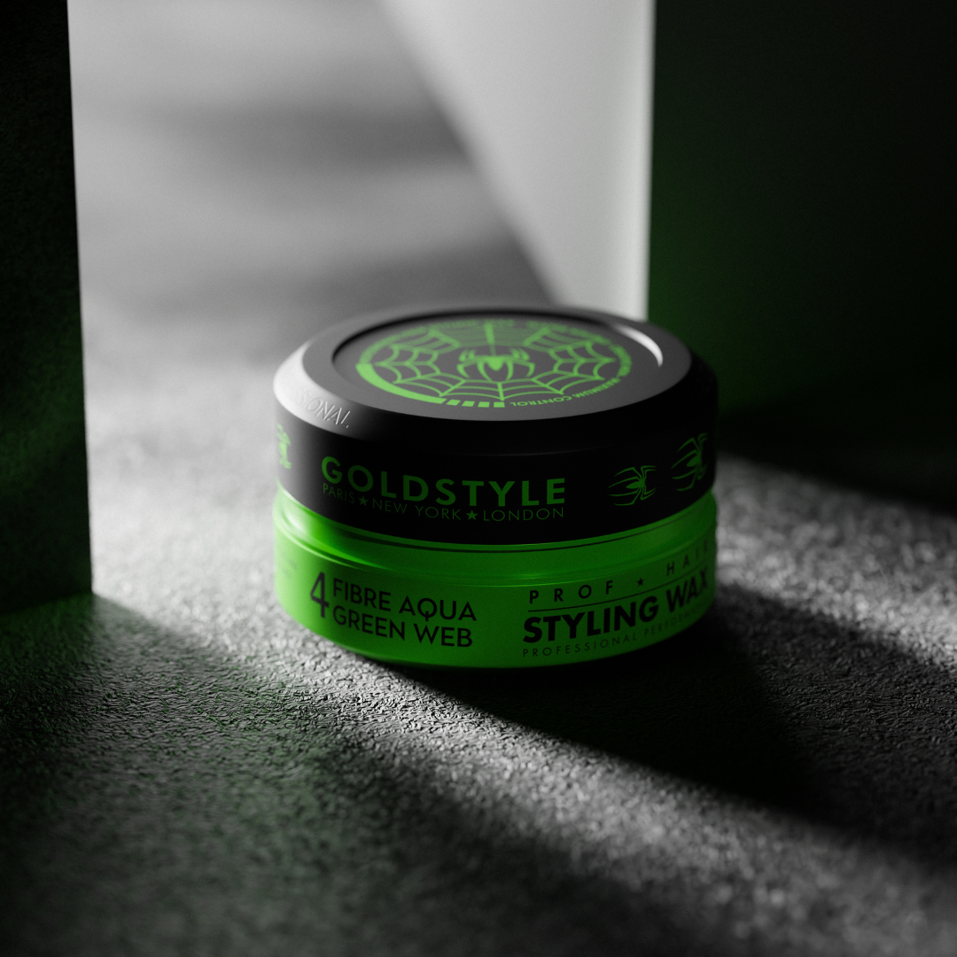 Gold Style Spieder Wax Nummer 4 FIBER AQUA GREEN WEB Groen