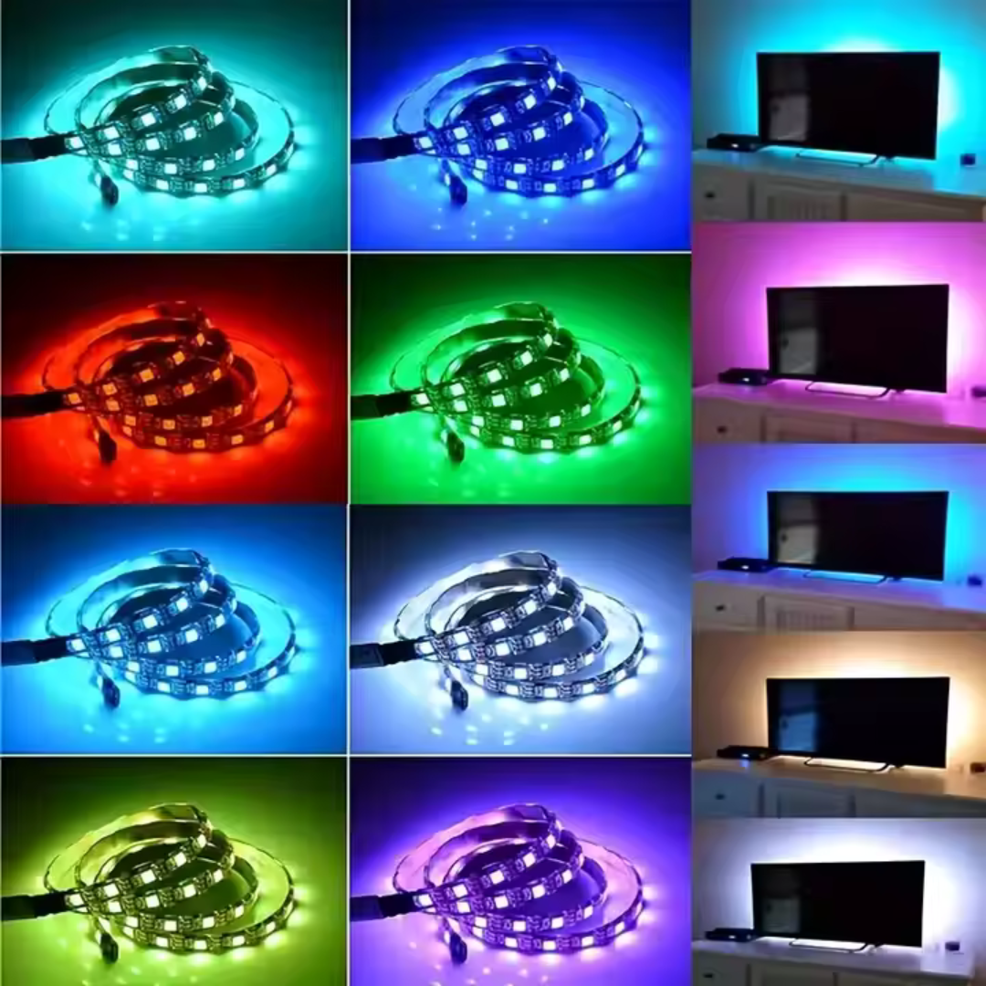 Led Strip 16 RGB Kleuren WIFI Colorful 5 Meter Ledstrip - Afstandsbediening