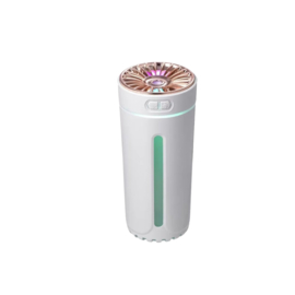 COCHO® Aroma Diffuser Draadloos 300ML - USB Humidifier - Luchtbevochtiger Met ultrasone - Roze met led-verlichting - Voor kantoor, thuis, in de auto