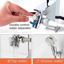 Kraan Douchekop Set, Handdouche voor Wastafel met Slang, Muurbevestigde Wastafelkraan Spray Set voor Shampoo, Babybad, Huisdier Wasserette