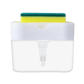 COCHO® Soap Press - Zeepdispenser met Spons - Zeeppompdispenser - Sponshouder met zeep