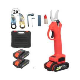 COCHO® Elektrische Snoeischaar - Snoeizaag met 2X Accu - Heggenschaar