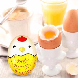 COCHO® Ei kookwekker - Egg timer - Eierwekker - Eierkoker - Eiertimer - Geel - Timer universeel