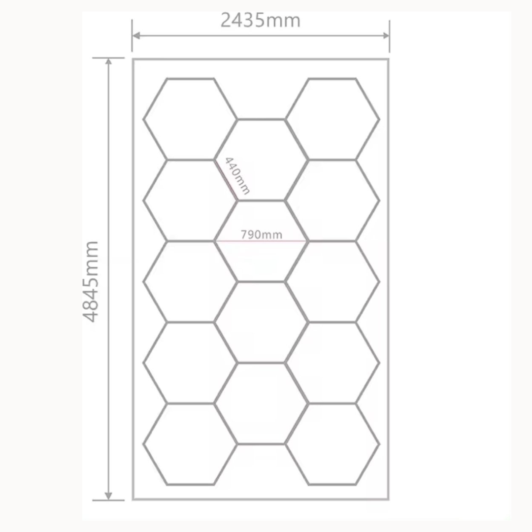NEW Rebel Hexagon led - Kapper verlichting - Hexagon led panelen - Hexagon led garage - Spieder Verlichting- Garage verlichting