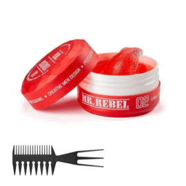 Mr.Rebel Haar Wax Mannen 02 Rood