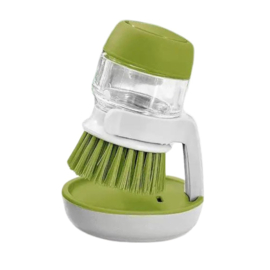 COCHO® Afwasborstel met zeepdispenser - Inclusief houder - Afwasborstel zeepreservoir - Hervulbaar - Zeep handborsel - Groen