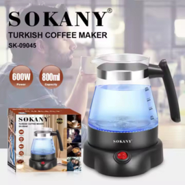 SOKANY  Elektrische Waterkoker & Turkse Koffiezetter | 800ml | 600W