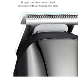 Kemei Baardtrimmer - Body groomer - 6 in 1 - Voor mannen - Waterdicht - Voor baardhaar - Hoofdhaar - Lichaamshaar