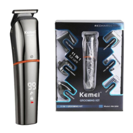 Kemei Baardtrimmer - Body groomer - 6 in 1 - Voor mannen - Waterdicht - Voor baardhaar - Hoofdhaar - Lichaamshaar