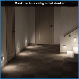 2 x LED-nachtlampje plug-in/stopcontact -nachtlampje met dag/nacht sensor - plugin ledlamp – Nachtlampje - warm licht – dimbaar – Voor in de baby/kinder kamer