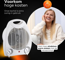 Elektrische Kachels - Elektrische Kachel 2000 Watt - Verwarming Badkamer - Verwarming - Elektrische Verwarming