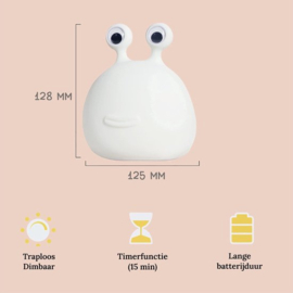 Oplaadbaar Nachtlampje Voor Kinderen - Warm Wit - Nachtlampje Baby - Dimbaar en Draadloos - Timer- en geheugenfunctie - USB Oplaadbaar Nachtlampje Volwassenen