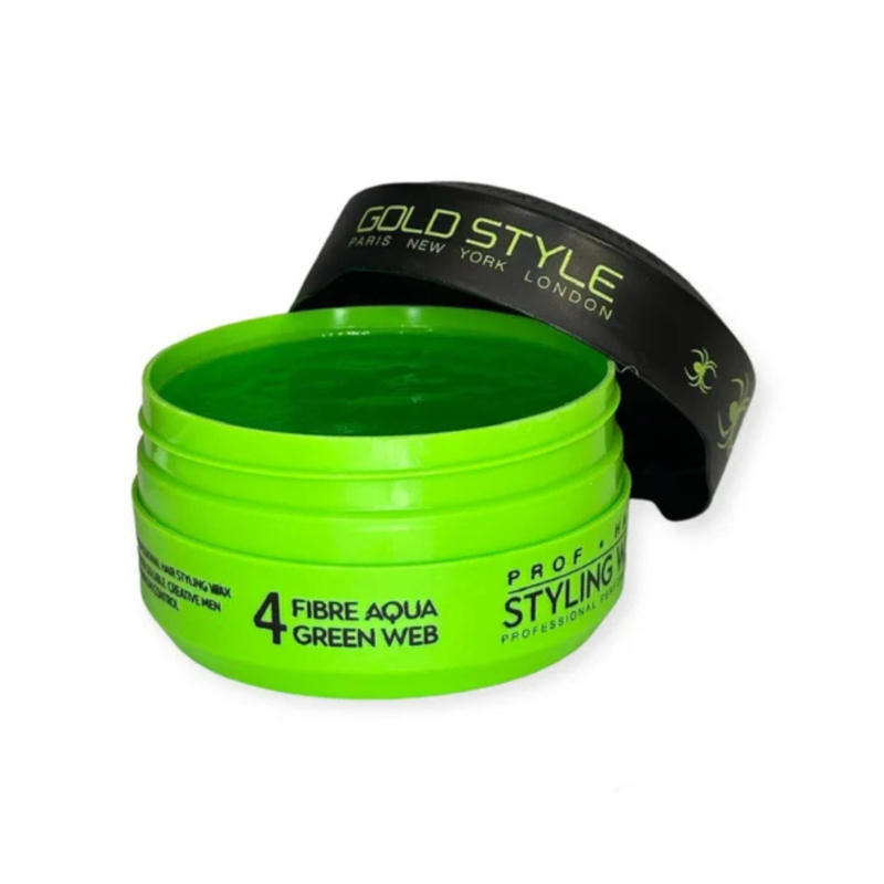 Gold Style Spieder Wax Nummer 4 FIBER AQUA GREEN WEB Groen