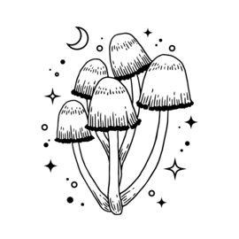 Borduurpatches MUSHROOMS