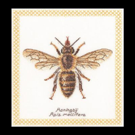 Cross stitch: Honey bee