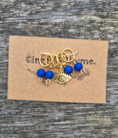 Stitchmarkers - Dark blue eye