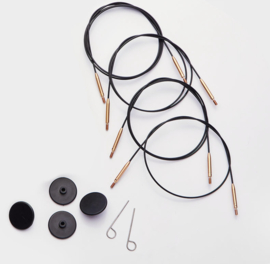 KnitPro Symfonie - Kabel zwart (verwisselbare naalden)