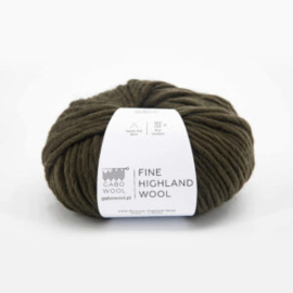 Fine Highland wool - donker olijf (VR1943)