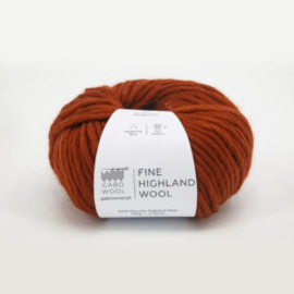 Fine Highland wool - terracotta (AM2160)