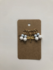 Stitchmarkers - Dragonfly in the clouds